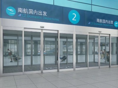 郑州不锈钢自动感应门图1