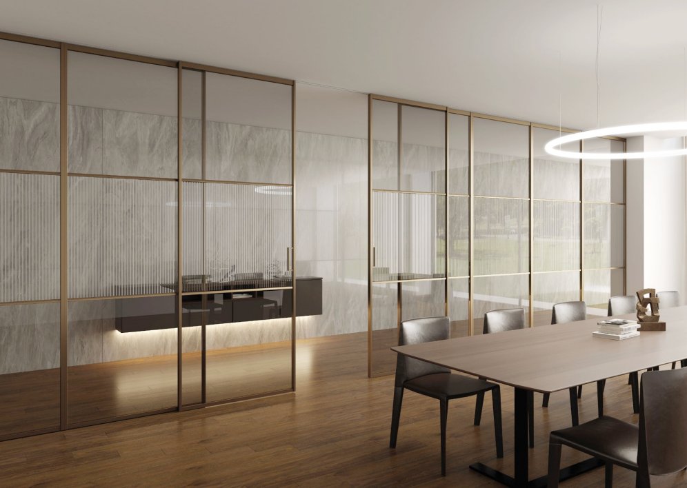 办公隔断磁悬浮门场景